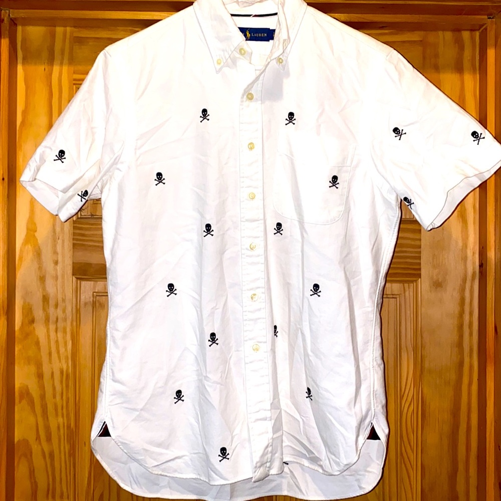Ralph Lauren Classic Fit Oxford Skull / Bones Top